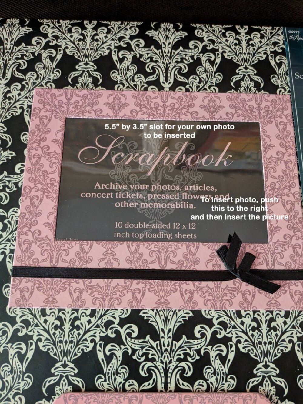 Memories 12x12" Scrapbook, Paisley design, ready to use for Photos or Scrapbook - Picture 6 of 14